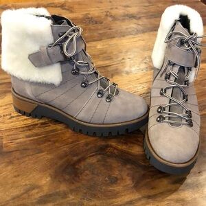 Fabianelli Made in Italy Shearling Winter Bootie Size39